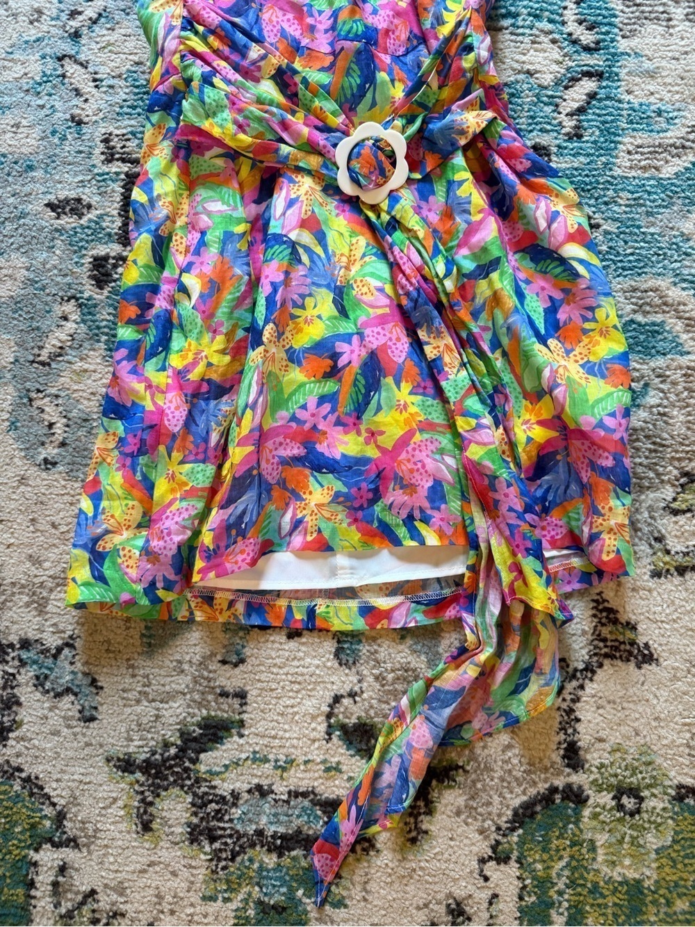 Amanda Uprichard Marin Dress Paradiso Floral Print REVOLVE NWT Halter Mini Dress - Picture 4 of 12